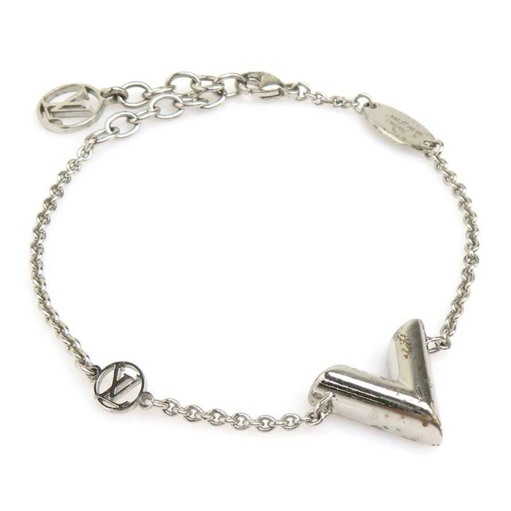 LOUIS VUITTON Silver Charm Bracelet